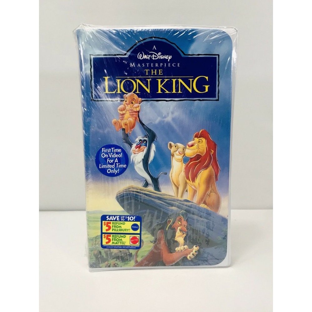 Vintage Walt Disney THE LION KING 1995 Very Collectable (RARE Sealed VHS)!!